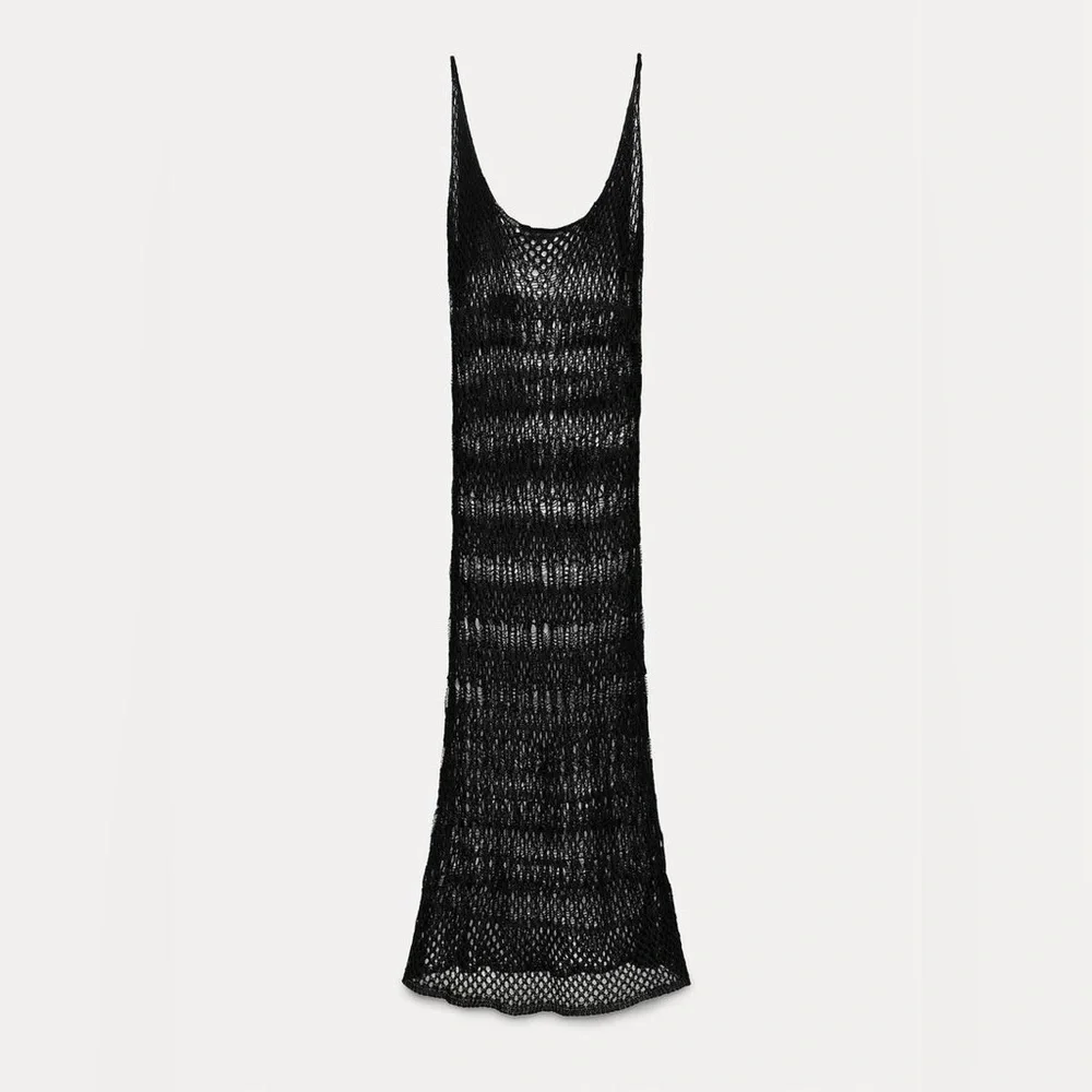 NWT Zara Woman BEADED MESH DRESS Size S Small - Picture 6 of 12